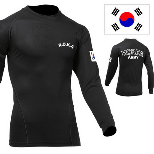 기능성 스판 로카티 긴팔 검정 ROKA 겨울 기모