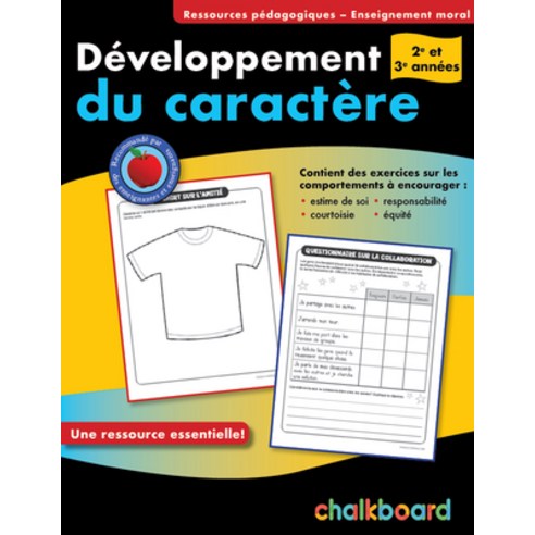 (영문도서) Developpement Du Caractere 2-3 Paperback, Chalkboard Publishing, English, 9781897514191