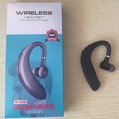 모든 스마트 폰용 마이크가있는 무선 이어폰 Bluetooth 연결 및 마이크가있는 핸즈프리 스포츠 헤드폰, 하나, 블랙 밴드 케이스