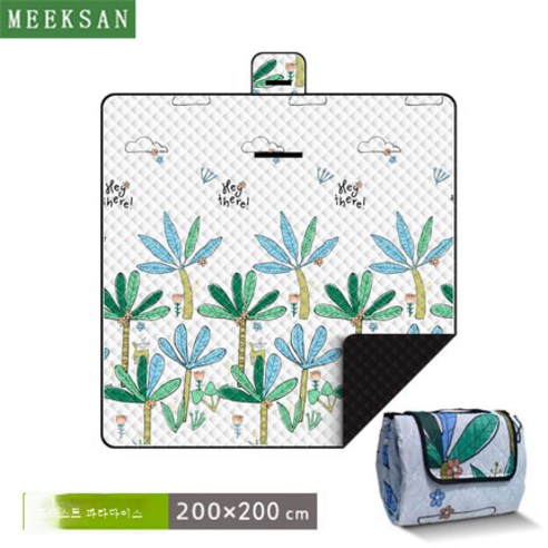 DFMWI.피크닉 매트.Picnic mat.--피크닉 매트 야외 봄나들이 평 캠핑 야취 매트 두꺼운 휴대용 전원포 방수 텐트 방습 매트, 숲공원200*200Cm