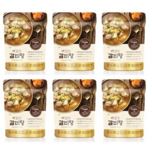 아워홈 뼈없는 갈비탕 400g X 6개 즉석탕