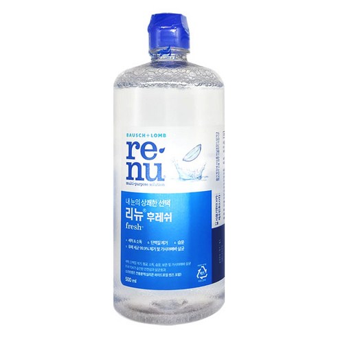   리뉴 후레쉬 렌즈 세정액, 500ml, 1개