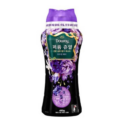 다우니 퍼퓸 쥬얼 섬유 향기 부스터 자수정 베리, 480g, 32개