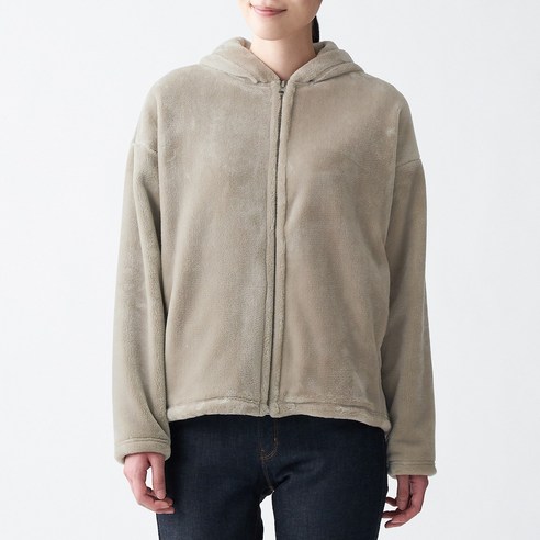 무인양품 MUJI 여성 따뜻한 화이버 파카 BBQ05A0A