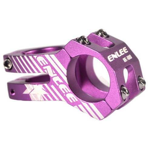산악 자전거 스템 31.8mm 핸들 바 스템 45mm 짧은 핸들 바 스템 BMX 자전거 도로 자전거 메탈 사이클 수리 부품 로드, 보라, 31.8x45mm, 알루미늄 합금