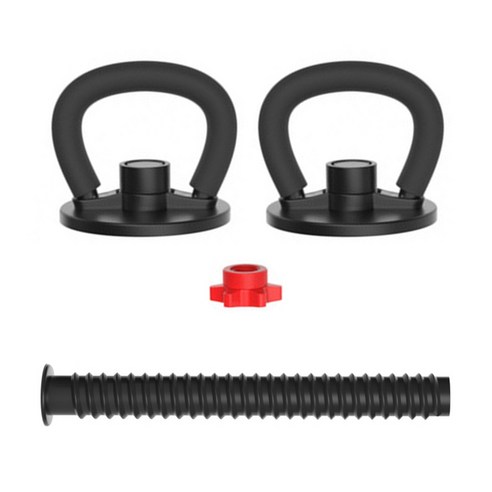 Xzante 조정 가능한 케틀벨 핸들은 가정 및 운동 핸들에 적합합니다. 완벽한 BodyShape를 만드는 덤벨 장비, 블랙 & 레드