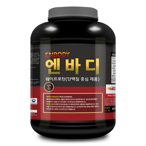 1+1 엔바디 웨이프로틴 고함량 단백질보충제 /아미노400 증정, 2kg, 2개