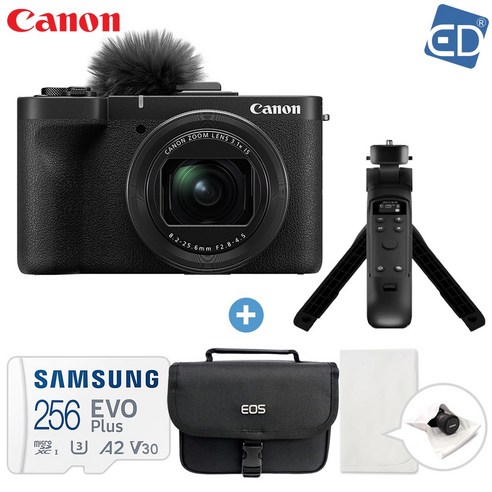 캐논 정품 파워샷 PowerShot V1 +256GB+아이리버 슈팅그립+가방+포켓융 / 하이엔드 카메라 /ED, PowerShot V1 패키지
