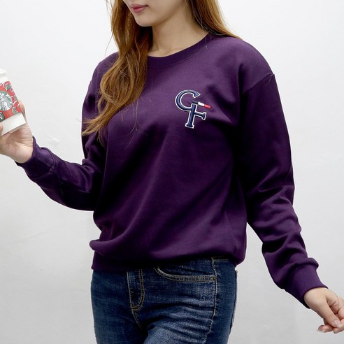 [당일출고] 여자친9 래터링 볼륨자수 빅사이즈(S~2XL) 소프트 맨투맨 국내제작-26칼라