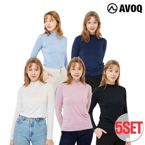 [쇼핑엔티] 아보크 24SS 파격기획가! 기능성 쿨 스판 티셔츠 5종 여성