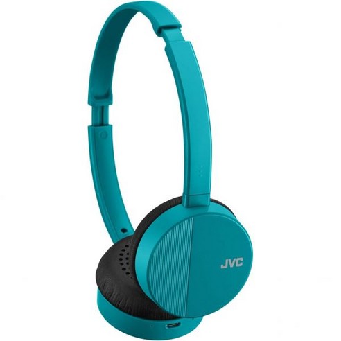 JVC HAS23W 무선 헤드폰 귀 블루투스 헤드폰 접이식 평면 디자인 17시간 긴 배터리 수명 블랙, Green_On-Ear | Wireless