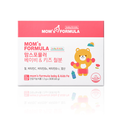 맘스포뮬러 베이비 키즈 철분 아기 유아 어린이 철분제 1개월분, 1개, 30회분