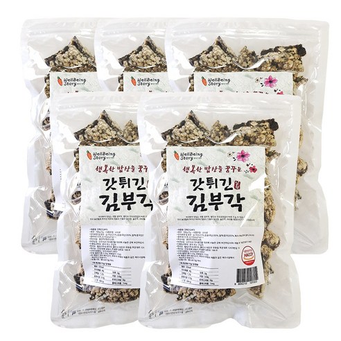 찹쌀김부각 고추부각 다시마부각 연근부각 튀각, 누리마리-찹쌀김부각 5봉, 5개, 25g 12 소담 남원 찹쌀 갓튀긴 김부각 알뜰세트 큰용량 100g*5봉(500g) 당일발송 안전배송 다니엘헤니 최애과자, 100g, 5개
