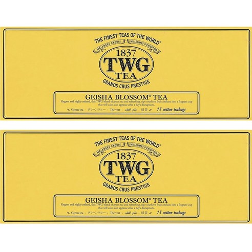 티더블유지 게이샤 블라썸 티, 2.5g, 15개입, 2개