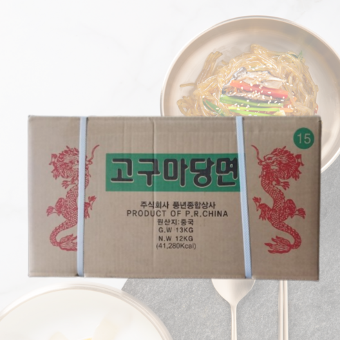 용차 한식당면 13kg 업소용 찰당면 벌크 넙적당면, 1개