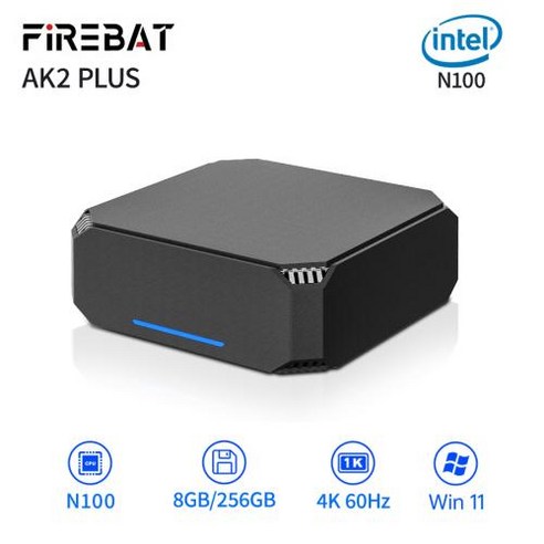 일체형PC FIREBAT AK2 플러스 인텔 N100 듀얼 밴드 WiFi5 BT42 데스크탑 게이밍 컴퓨터 게이머 16GB 512GB, 없음, 2) N100 16GB 512GB