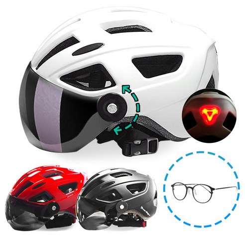 호비 토파즈이글 바이저 고글 일체형 스포츠 자전거 헬멧