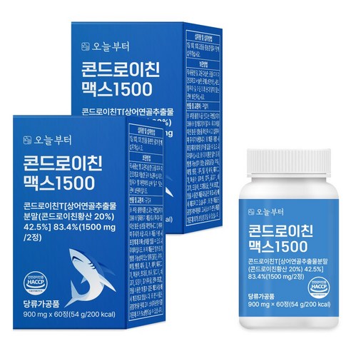 오늘부터 콘드로이친 맥스 1500 상어연골, 60정, 1개