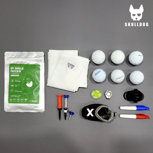골프 초보자를 위한 필수적인 스컬독 골프 머리올리기 선물 세트