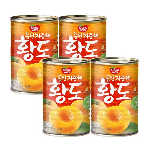 동원 지중해 황도 통조림 820g x 4개 백도캔 동원 지중해 황도 통조림 820g x 4개 백도캔