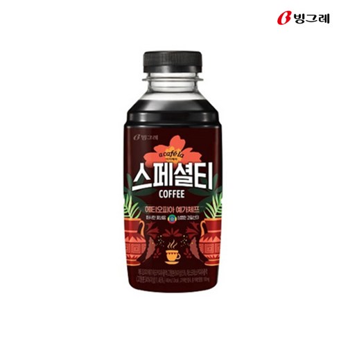 빙그레 아카페라 스페셜티 커피 460mlx10개 에티오피아 예가체프 블랜딩커피, 460ml, 10개