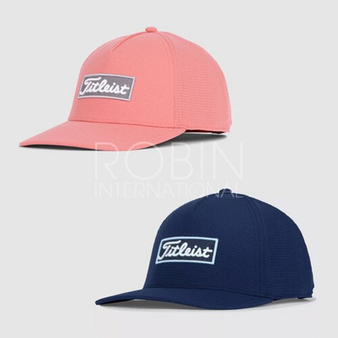 타이틀리스트 오션사이드 로고 포인트 골프모자, 아이슬랜드레드/FREE