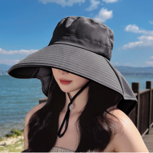 머스트킵 여성 챙넓은 벙거지 모자