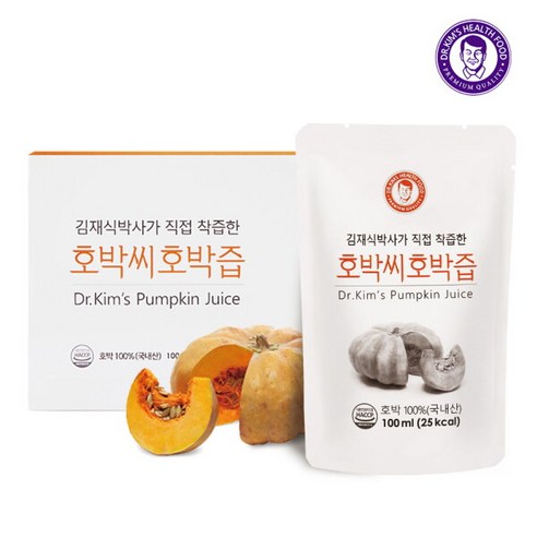 [김재식헬스푸드] 호박씨호박즙(스탠딩) 100ml 30팩 (1박스), 30개