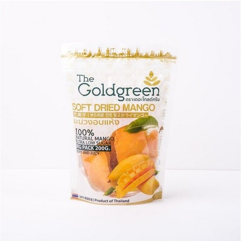 태국 건망고 더 골드 그린 소프트 망고 200g SOFT DRIED MANGO, 1개