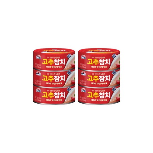 <올따옴> 사조 고추참치 100g 6입, 6개