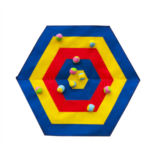 찍찍이 다트판 소프트 투수 끈끈이 벨크로 운동회, 3. 원형 대형 100cm 끈끈이타겟+공10개 다트이벤트