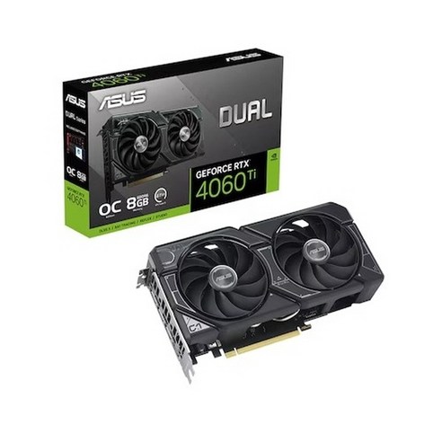 에이수스 DUAL 지포스 RTX 4060 Ti O8G OC D6 8GB, DUAL RTX 4060 Ti O8G OC D6 8GB