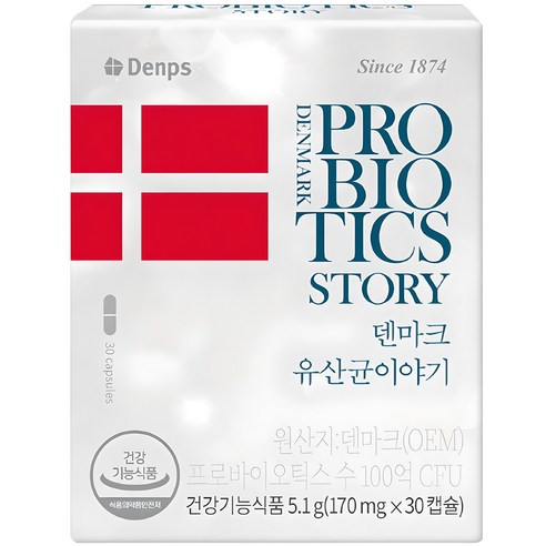 덴프스 덴마크 유산균이야기, 30정, 1개