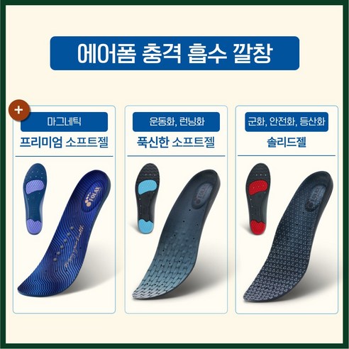 발 건강을 되찾아 줄 포렉스 하이볼륨 프리미엄 기능성 깔창!