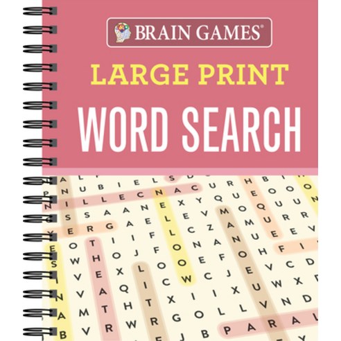 (영문도서) Brain Games - Large Print Word Search Spiral, Publications International,..., English, 9781640300965