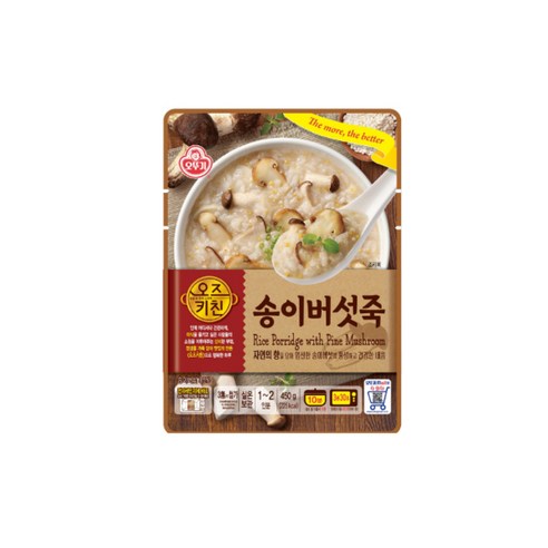 오뚜기 오즈키친 송이버섯죽, 450g, 2개
