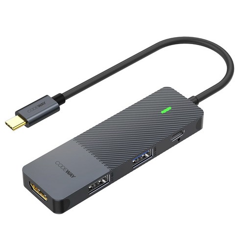 코드웨이 USB C타입 노트북 멀티허브, 4포트, 1개