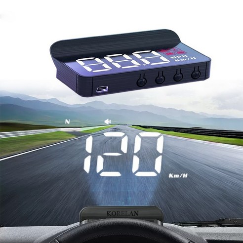 [본토출하]차량용 헤드업 디스플레이 M3 OBD타입 자동차 HUD 속도 200+ 보이기 자동 조절 밝기, 1개