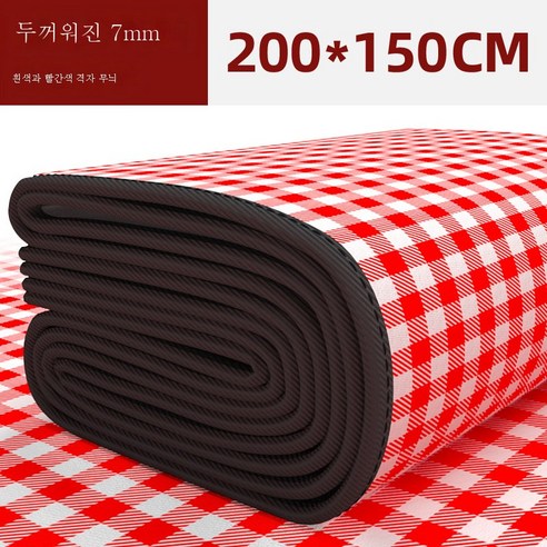 DFMWI.피크닉 매트.Picnic mat.--방습 매트 두꺼운 야외 휴대용 피크닉 매트 방수 피크닉 가정용 텐트 더블 싱글 숙소 침대 매트, 레드그7Mm2X1.5