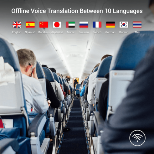 Explore accurate offline translation with Anfier's latest AI translator device, W12