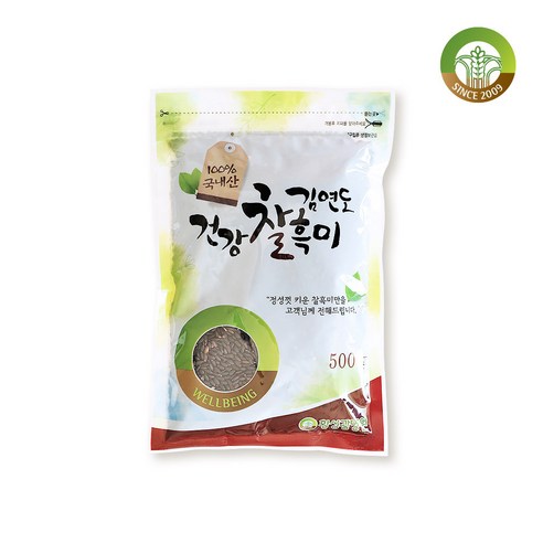 [김연도혼합곡] 증산왕 김연도 웰빙 찰흑미 500g x 8봉, 8개