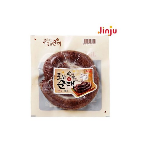 진주 포차순대 500g 족발 찰순대 오징어순대 병천순대, 5개