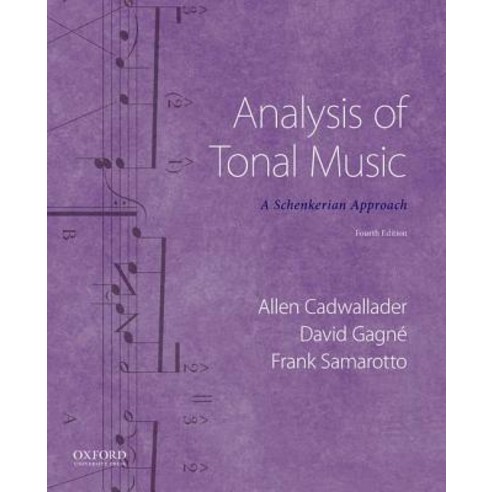 Analysis of Tonal Music: A Schenkerian Approach Paperback, Oxford University Press, USA, English, 9780190846671
