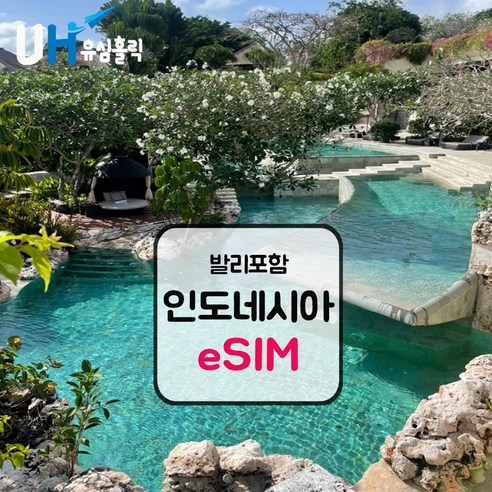 eSIM 인도네시아 이심 데이터 무제한 e심 XL 텔콤셀 핫스팟 발리이심, 5일, 매일 500MB, 데일리플랜