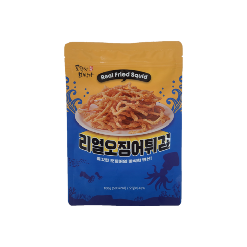 리얼오징어튀김100g, 100g, 1개