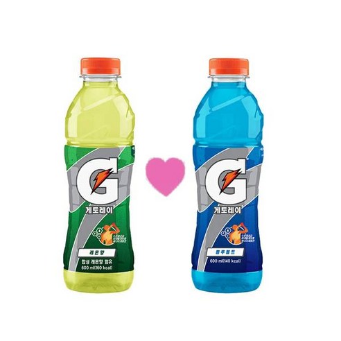 게토레이 레몬 6개 + 블루볼트 6개 총12개(600ml), 600ml, 1세트