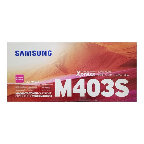 삼성전자 컬러 레이저프린터 정품토너 CLT-M403S, 마젠타, 1개