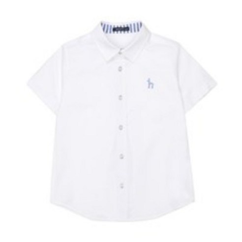 헤지스키즈 아동용 옥스포드 반팔 셔츠 HRM11XS01M