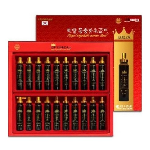 [오늘출발/무료배송] 로얄 동충하초골드 20ml X 20병 세트, 총 400ml, 1세트 원기회복