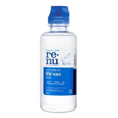 바슈롬 리뉴 후레쉬 렌즈세정액, 120ml, 10개